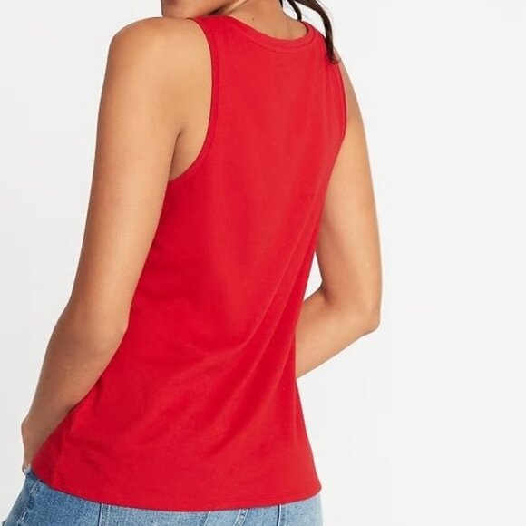 Old Navy 2019 US Flag EveryWear Tank Top American Tradition Red Size XXL - Picture 2 of 7